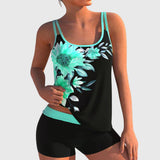 Moda Lusitana - Conjunto de Tankini Floral com Calções