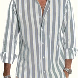 Camisa de verão às riscas