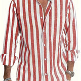 Camisa de verão às riscas
