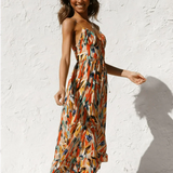 Chiara | Vestido midi colorido