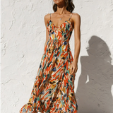 Chiara | Vestido midi colorido