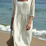 Moda Lusitana - Vestido bordado casual