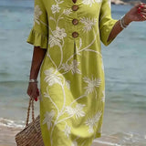 Moda Lusitana - Vestido com Estampa Floral