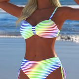 Moda Lusitana - Biquíni de Verão Listrado