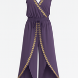 Vestido Mono Detalhes Dourados