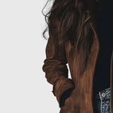 Giulia Long Suede Coat