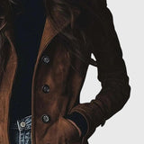 Giulia Long Suede Coat