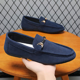 Mocassins de negócios em camurça