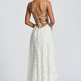 Francisa™ | Vestido longo com corpete de renda