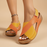 Diána – sandália ergonómica com salto em cunha