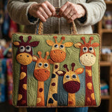 Moda Lusitana - Saco Tote Acolchoado com Girafas