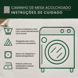 Caminho de Mesa Acolchoado Caminho Iluminado