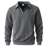 Camisola elegante com padrão e fecho