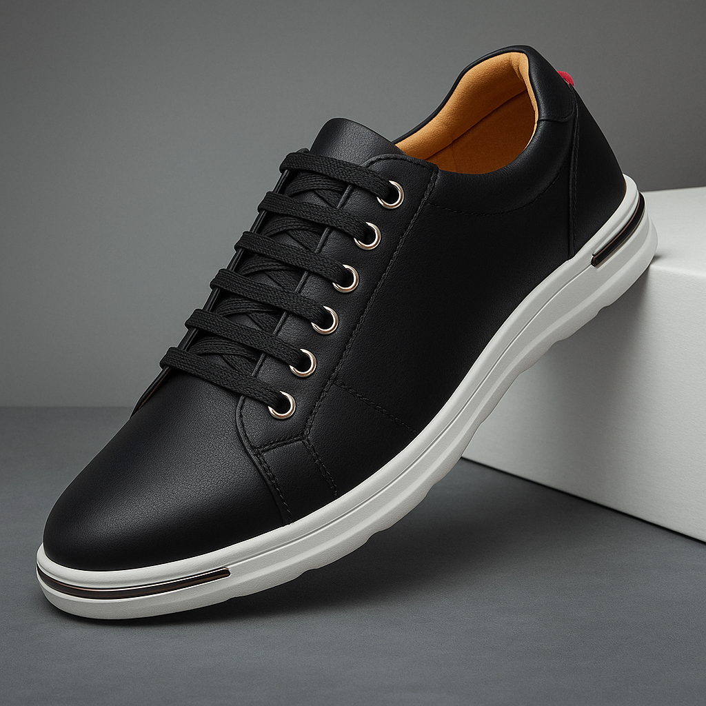 Sapatos de couro elegantes