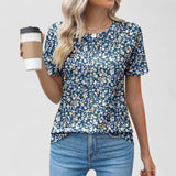 Noelie Short-Sleeve Seam-Detail Top