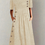 Moda Lusitana - Vestido Midi Rayado