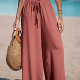 Relaxed Fit Wide-Leg Pants