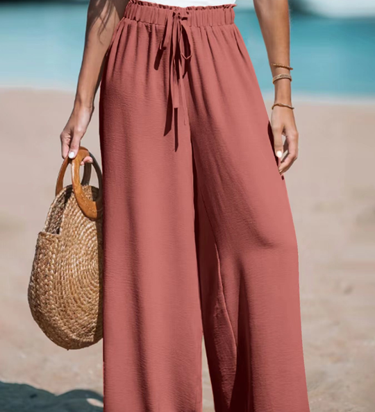 Relaxed Fit Wide-Leg Pants