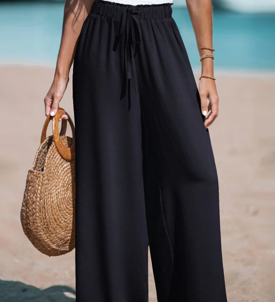 Relaxed Fit Wide-Leg Pants