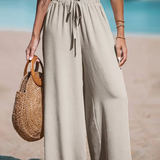 Relaxed Fit Wide-Leg Pants