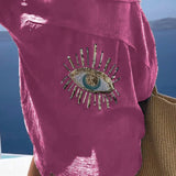 Violet™ Camisa oversize de algodão Horus