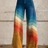 Moda Lusitana - Calças Retro Elegantes Zig Zag