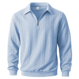 Camisola elegante com padrão e fecho