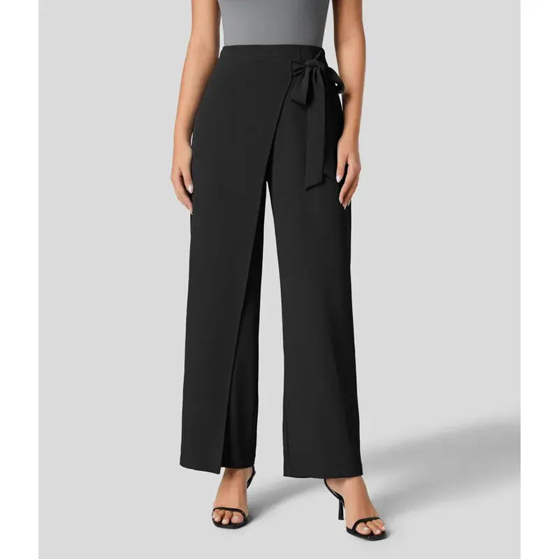 Wide-Leg High-Waisted Pants