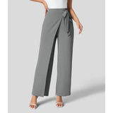 Wide-Leg High-Waisted Pants
