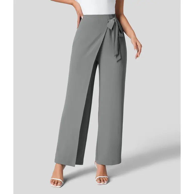 Wide-Leg High-Waisted Pants
