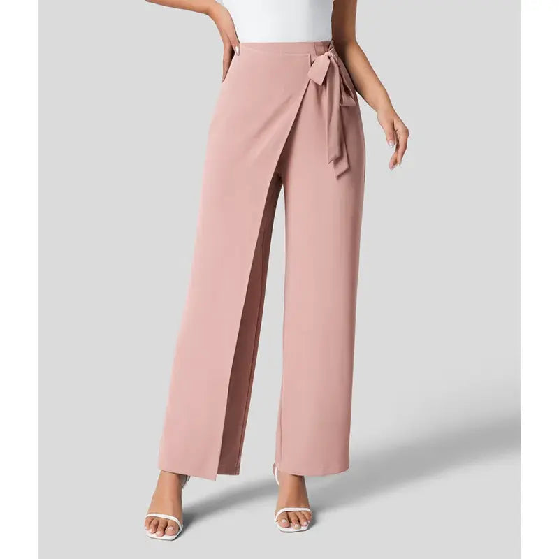 Wide-Leg High-Waisted Pants