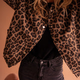 Luna | Jaqueta da moda com estampa de leopardo