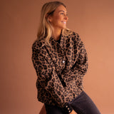 Luna | Jaqueta da moda com estampa de leopardo