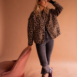 Luna | Jaqueta da moda com estampa de leopardo