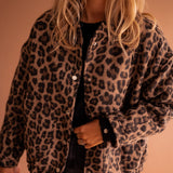 Luna | Jaqueta da moda com estampa de leopardo