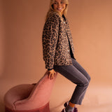 Luna | Jaqueta da moda com estampa de leopardo