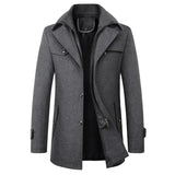 Casaco de inverno de lã elegante
