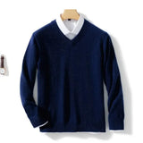 Camisola elegante com decote em V