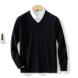 Camisola elegante com decote em V