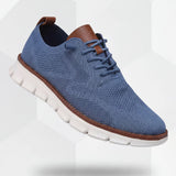 Sapatos Ultra-Confortáveis Respiráveis: Azul-Branco