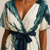 Vestido Longo Estampa Aquarela
