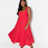 Amelia™ | Vestido midi fluido e atemporal