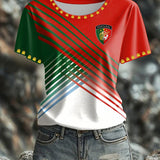 T-shirt estampada do futebol português feminino