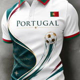 Futebol Masculino de Portugal Jogo Art Print Polo
