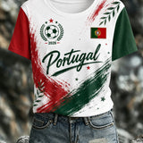 Fã de Futebol Feminino Portugal Camiseta Art Print