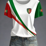 T-shirt estampada do futebol português feminino