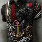 Camisa masculina de futebol inspirada em Portugal