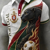 Camisa masculina de futebol inspirada em Portugal