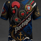 Futebol Masculino de Portugal Inspirado T-shirt Casual