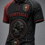 Camisa Inspirada Futebol de Portugal Homem